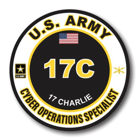 US Army 17C Cyber Operations Specialist MOS Decal