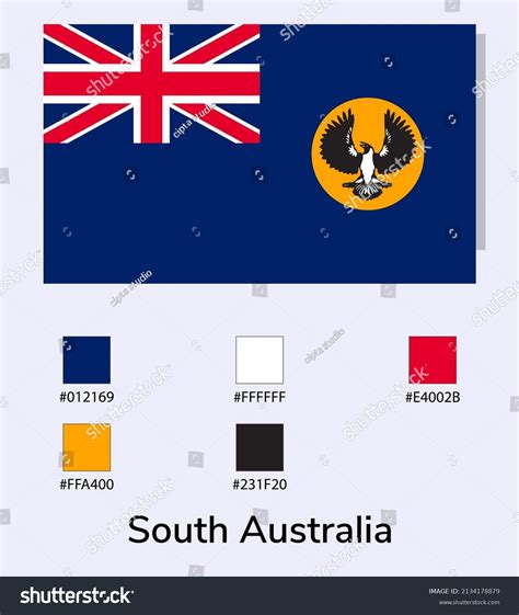 Vector Illustration South Australia Flag Isolated Stock Vector (Royalty ...