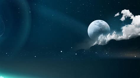 Stars Wallpaper HD Desktop | Moon and stars wallpaper, Star wallpaper ...