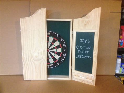 CUSTOM Dart Board Cabinet w/Chalkboard Scoreboard and DMI