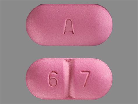 OVAL PINK a 6 7 ; 6 7 a Images - Amoxicillin - amoxicillin - NDC ndc