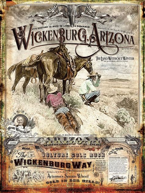 Wickenburg Arizona Historical Poster | Etsy | Rodeo poster, Cowboy ...