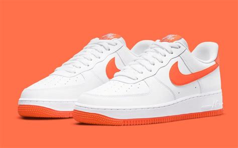 OFFICIAL LOOK AT THE NIKE AIR FORCE 1 LOW WHITE/ORANGE