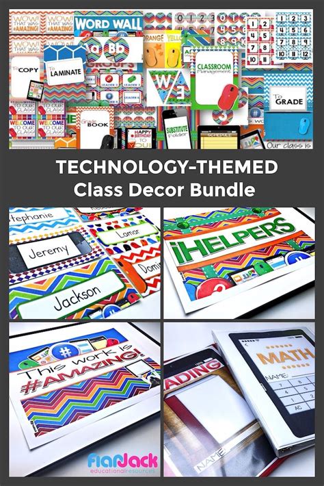 Editable Technology Classroom Decor Bundle | Technology classroom decor ...