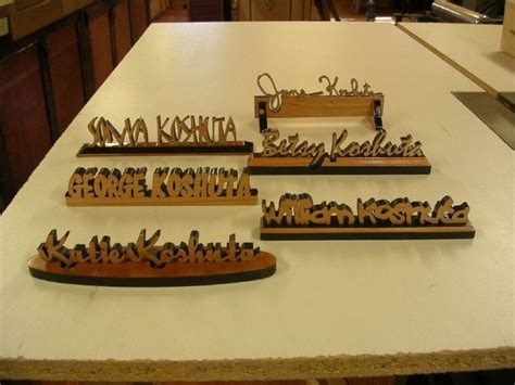 Hand Crafted Personalized Desk Name Plates by Larue Woodworking ...