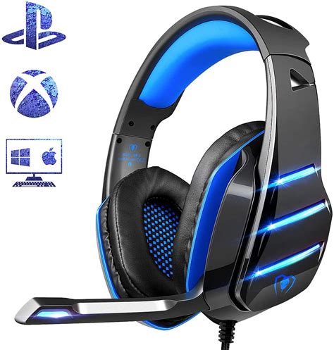 PS4 Gaming Headset with Mic, Beexcellent Newest Deep Bass Stereo Sound ...