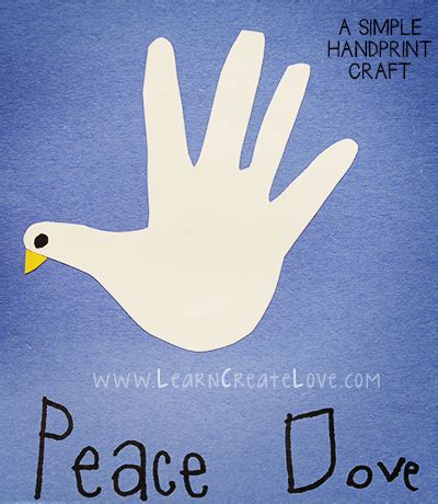 Handprint Dove Craft