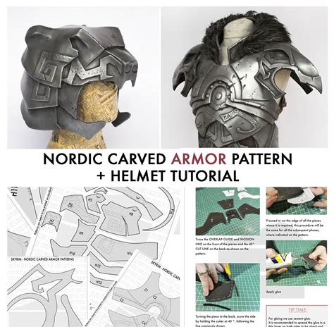 Nordic Carved Armor From Skyrim PATTERN TUTORIAL Cosplay - Etsy