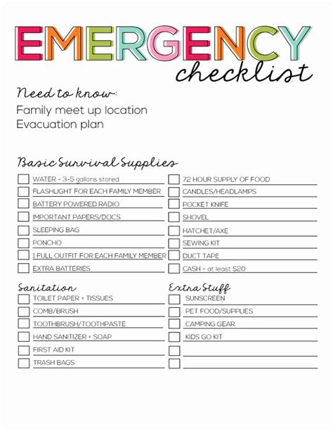 Printable Daycare Emergency Preparedness Plan Template - Printable Word ...