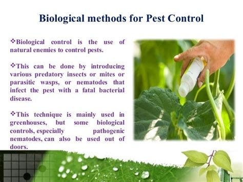 Methods for pest control