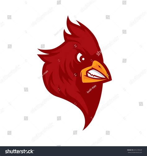 Cardinal Bird Head Vector 스톡 벡터(로열티 프리) 691278529 | Shutterstock