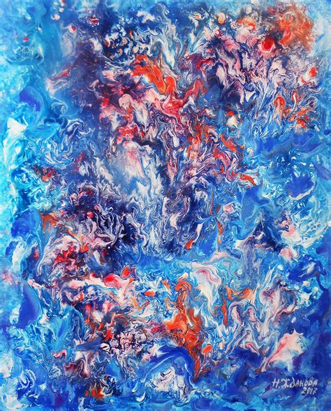 Wall art abstract blue print Abstract blue painting printable | Etsy