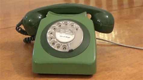 Vintage Rotary Dial Telephone. Uk Model. 1980`s. - YouTube