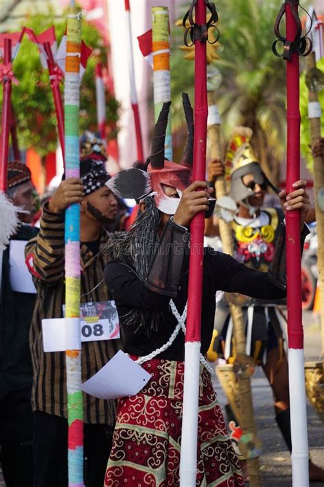 Stilts (festival Egrang) Carnival To Celebrate Indonesian Independence ...