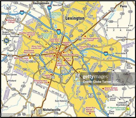 Lexington Kentucky Map Photos and Premium High Res Pictures - Getty Images