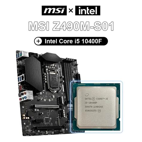 Intel New Core i5-10400F i5 10400F + MSI Z490M-S01 Motherboard Kit Six ...