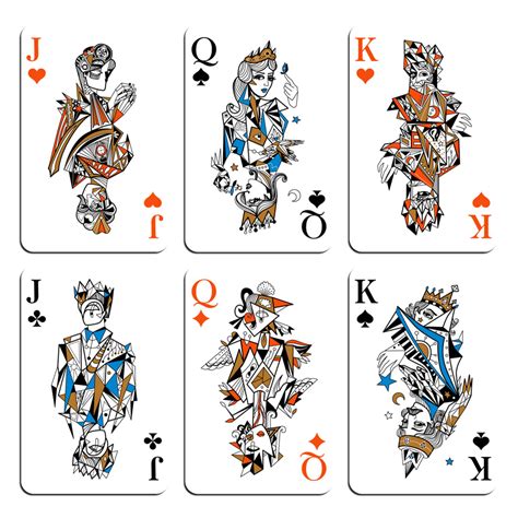 16 Playing Card Designs Images - Queen Playing Card Design, Playing ...