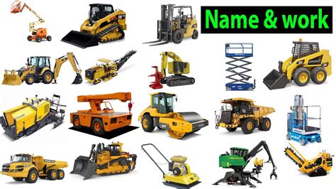 Construction Equipment Names For Kids