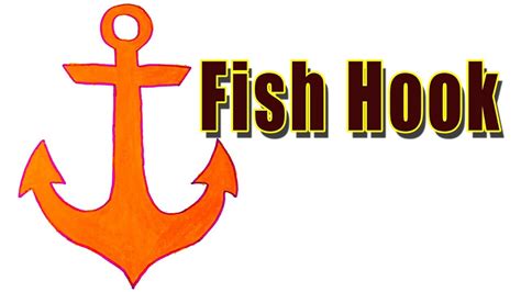 How to Draw Fish Hook - YouTube - YouTube