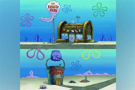 Arti Meme Spongebob ‘Krusty Krab vs Chum Bucket’ | Genmuda.com