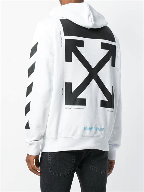 Off-White c/o Virgil Abloh Cotton Mona Lisa Hoodie in White for Men - Lyst