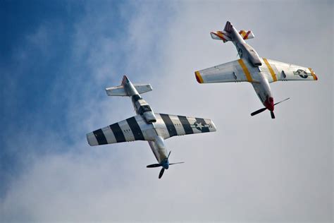 Two P-51 Mustangs in an airshow image - Free stock photo - Public ...