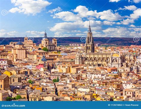 Toledo, Spain Skyline stock image. Image of alcazar - 113574863