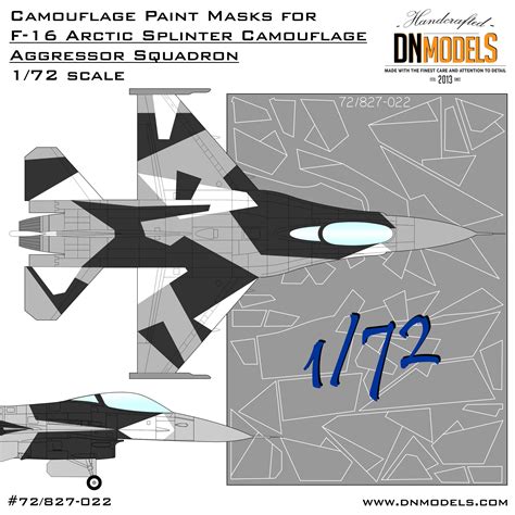 Paint Masks for Alaska Arctic Splinter Aggressor F-16. 1/72 Camouflage ...