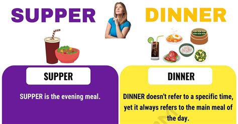 Supper vs. Dinner: Interesting Differences • 7ESL