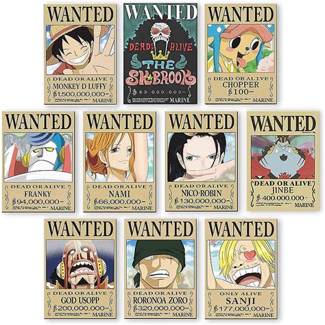 Straw Hat Pirates Wanted Posters