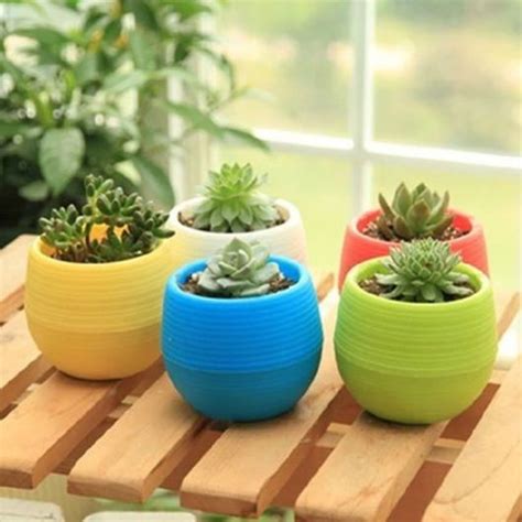 3. Pot Bunga Kecil / Mini Lucu - Teman Kreasi