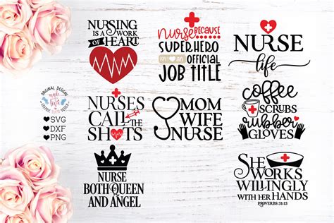 Nurse SVG - Nursing Quotes Bundle | Healthcare Illustrations ~ Creative ...