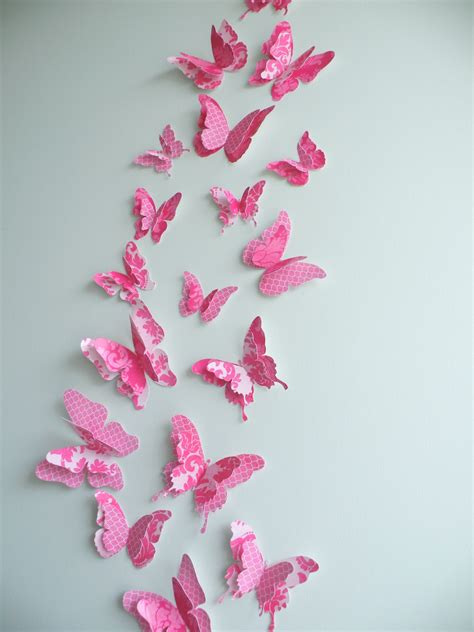 3D Butterfly Wall Decor "FancyPants" Set | Felt