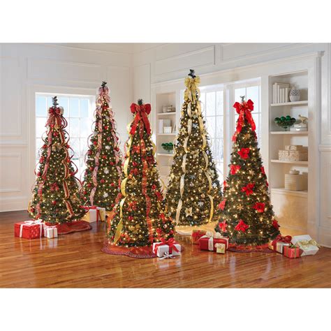 Fully Decorated Pre-Lit 6-Ft. Pop-Up Christmas Tree| Christmas Trees ...