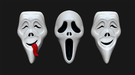 3D model halloween masks ghostface scream - TurboSquid 1618386