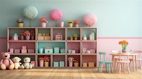 Premium Photo | Kids room wallpaper HD 8K wallpaper Stock Photographic ...