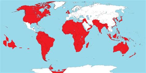 Greater British Empire as envisioned in the will of Cecil Rhodes | Map ...