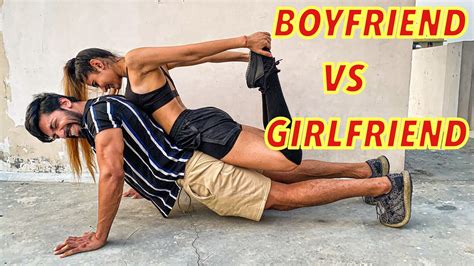 BOYFRIEND VS GIRLFRIEND CHALLENGE 😱 | ROHIT SONIYA VLOGS - YouTube