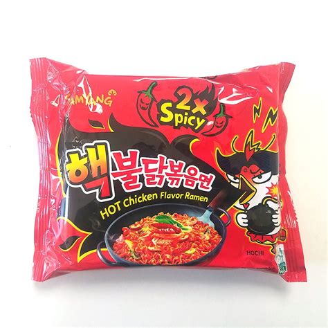 SAMYANG Korean Fire Challenge Buldak Noodle 2X Hot Spicy Chicken Flavor ...