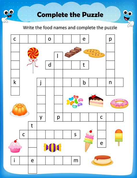 Crossword Puzzles Printable For Kids