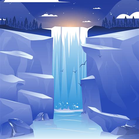 Waterfall Illustration on Behance