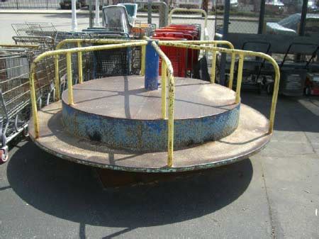 Playground - Vintage Two Tiered Merry-Go-Round in Playground / Park ...