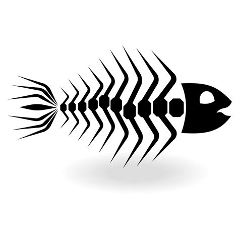 Vector for free use: Fish bone vector