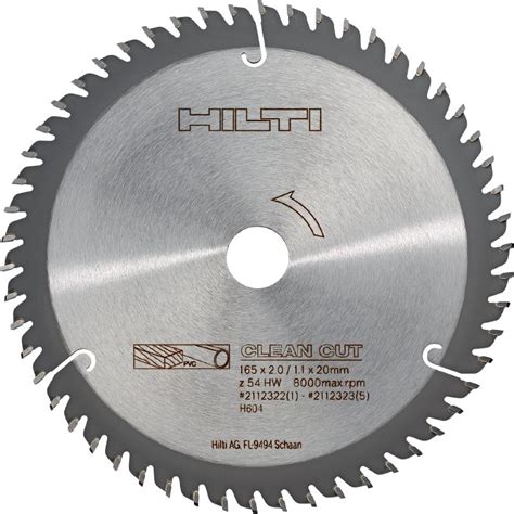 Wood fine finish circular saw blade - Wood Circular Saw Blades - Hilti ...