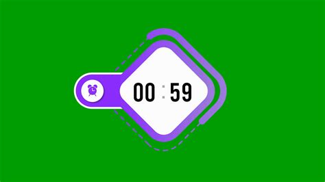 1 Minute Timer Countdown Animation 60 Second Stock Motion Graphics SBV ...