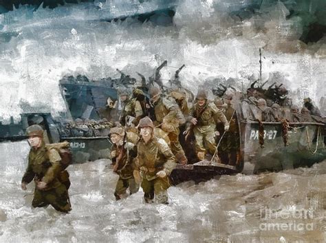 D Day Landings, WWII #5 Painting by Esoterica Art Agency - Fine Art America