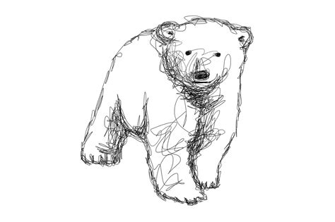 Polar Bear Cub Drawing Illustration Art Graphic by Topstar · Creative ...