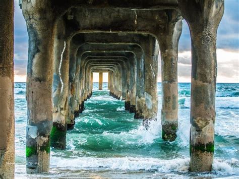 Gorgeous Colors, Waves Under Manhattan Beach Pier: Photo Of Day ...