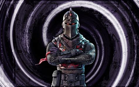 Black Knight, black grunge background, 2020 games, Fortnite, vortex ...