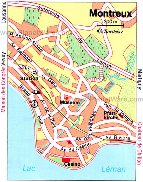 Montreux Map - Switzerland